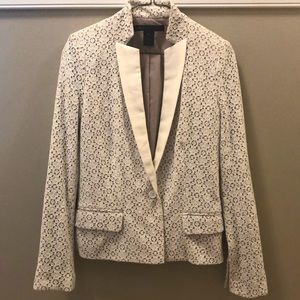 Marc by Marc Jacobs Collage Lace Blazer in White